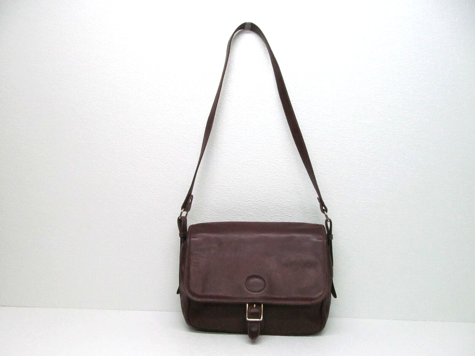 vintage L.Vogini Venezia Shoulder Bag Burgundy Leather Flap