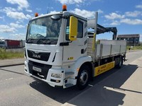 2015 MAN 18.250 brick lorry rear mounted crane dropside 18 ton gvw
