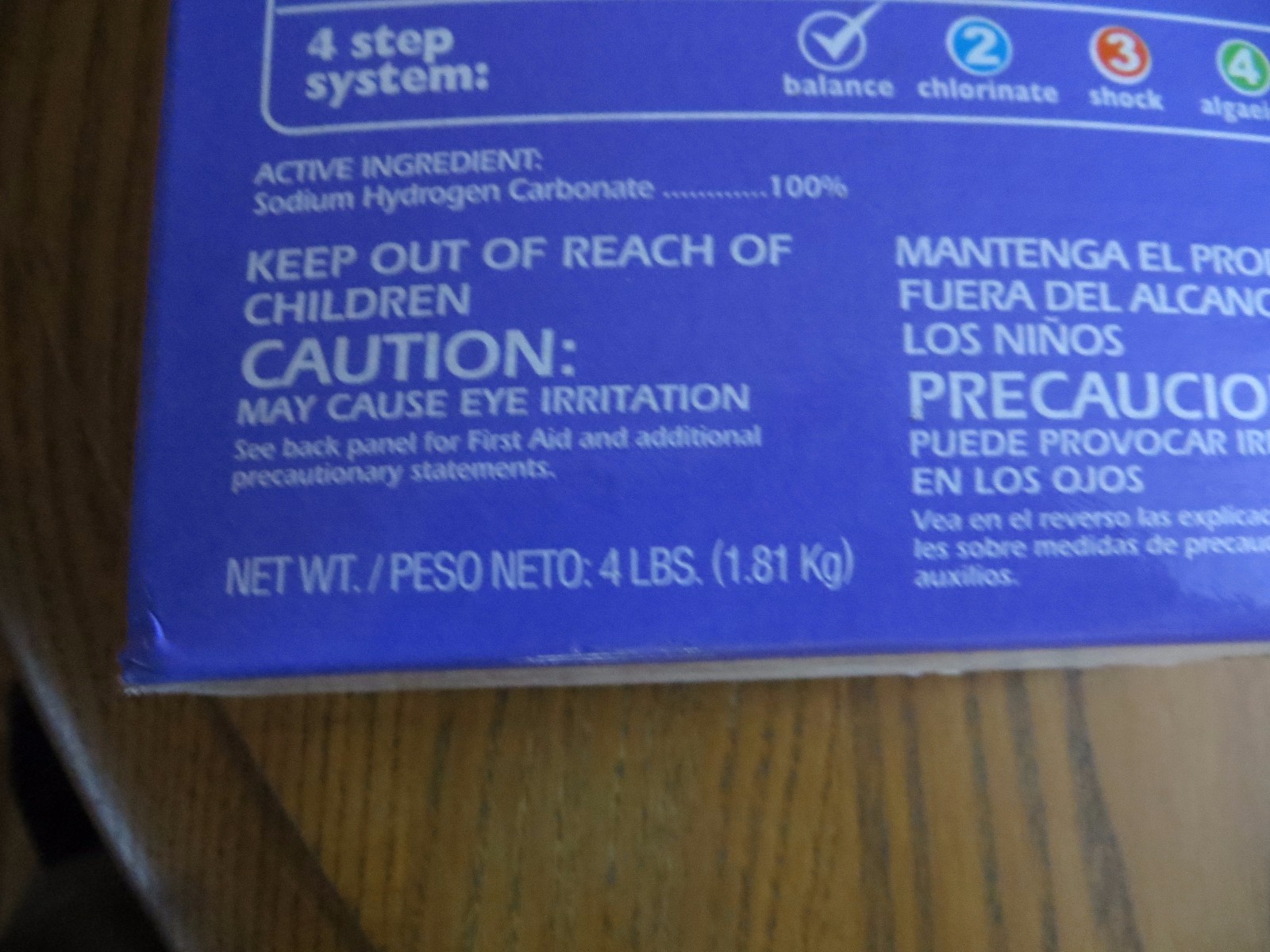 Aqua chem balance and protect alkalinity increaser. 4lb Box