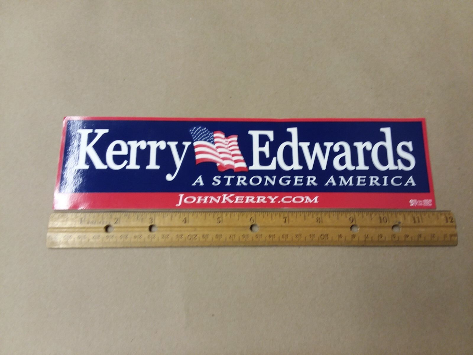Kerry / Edwards Bumper Sticker ~ John Kerry ~ John Edwards ~ A Stronger America