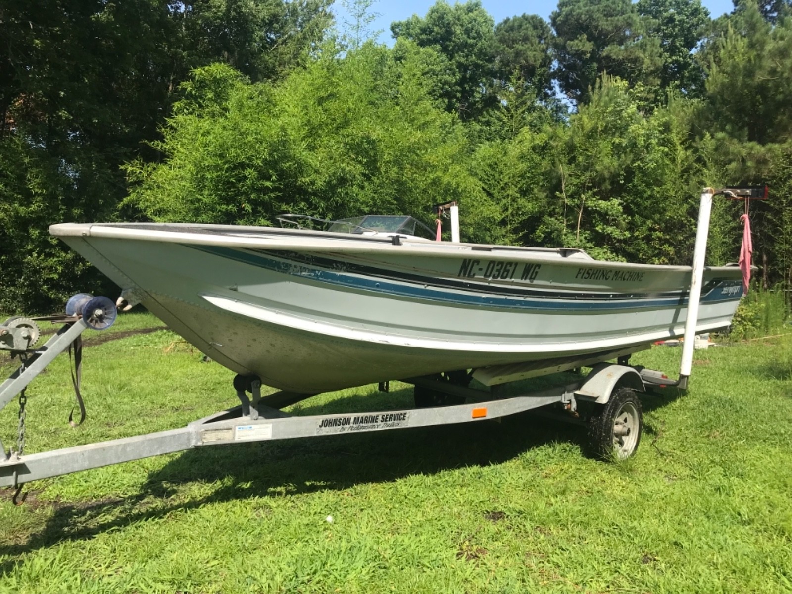 1991 Sea Nymph Fishing Machine Aluminum boat 16’