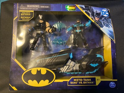 Spin Master DC COMICS BANE vs BATMAN MOTO TANK ACTION FIGURE SET 1st Edition NEW