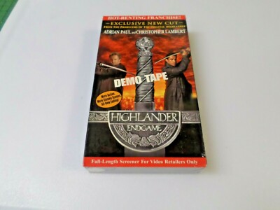HIGHLANDER ENDGAME - (VHS, 2000) - ADRIAN PAUL - PROMO TAPE - NEW