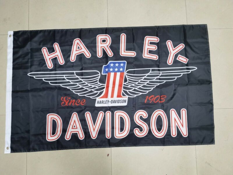 Harley Davidson Flag 3x5 Banner One Flag Since 1903 Beautiful hard to find flag