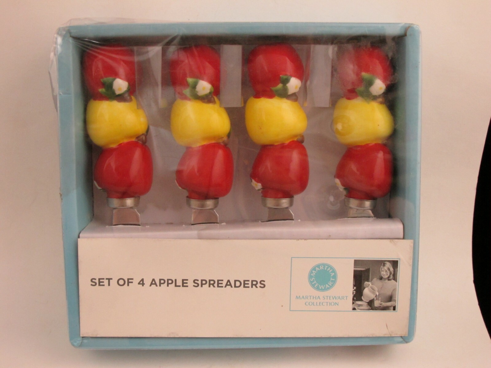 Martha Stewart Spreaders Cheese Butter Stainless Knife Apples