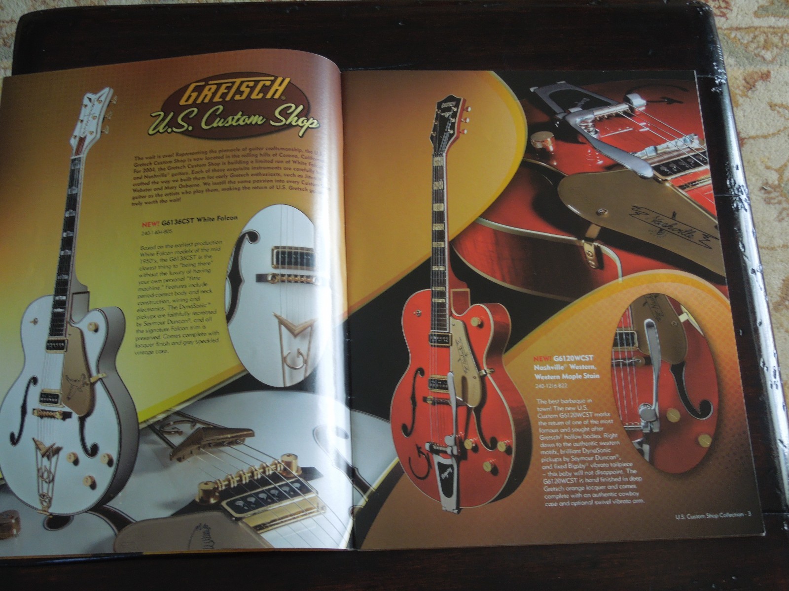 2004 Gretsch Custom Shop Launch Catalog Full Line Full Color 49 Pages MINT