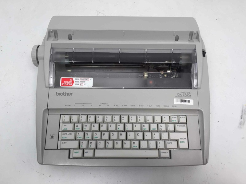 Brother typewriter photos of Brother GX-6750 by year then serial number