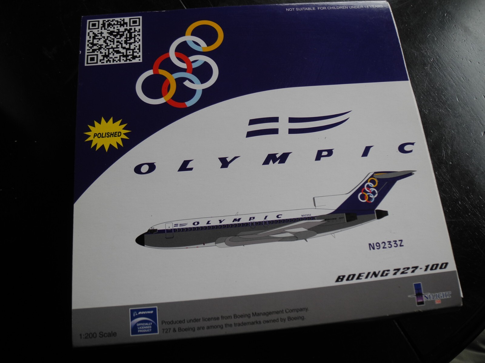 Collector's FIND Inflight 200 Boeing 727-100 OLYMPIC