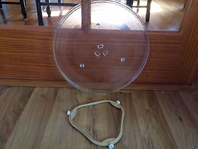 GE DVM1950DR1WW Microwave Turntable Plate & Guide Roller