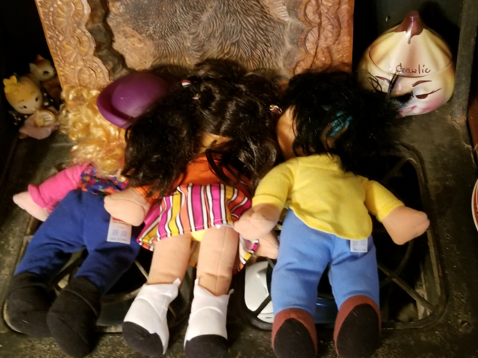 Lot of 3 Fisher Price 1994 Puzzle Place Dolls - Super Cute