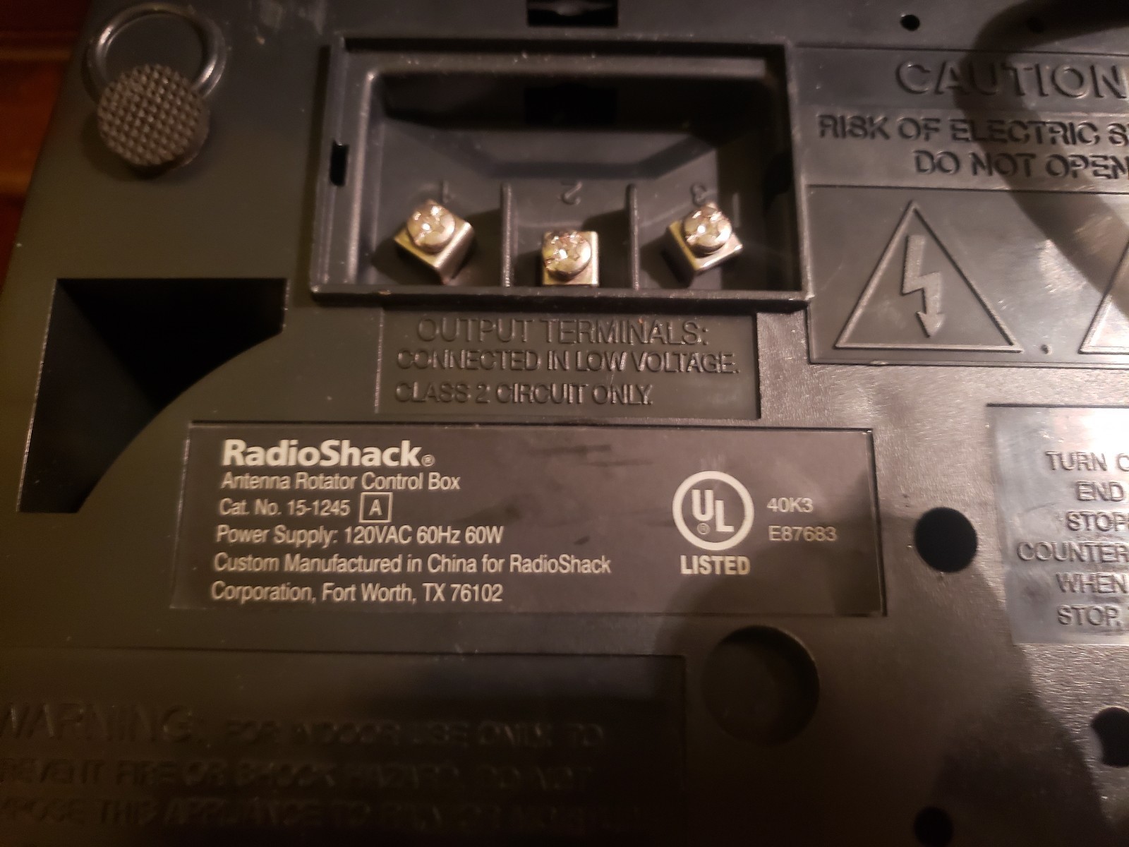 Antenna Rotator Control Radio Shack Model 15-1245 A