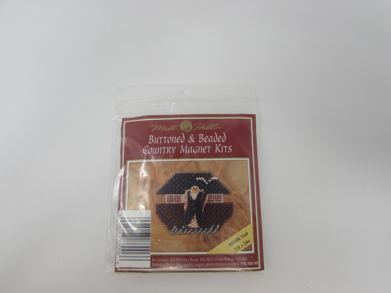 Buttoned and Beaded Country Magnet Kits - Mill Hill - Vintage Magnet Kit