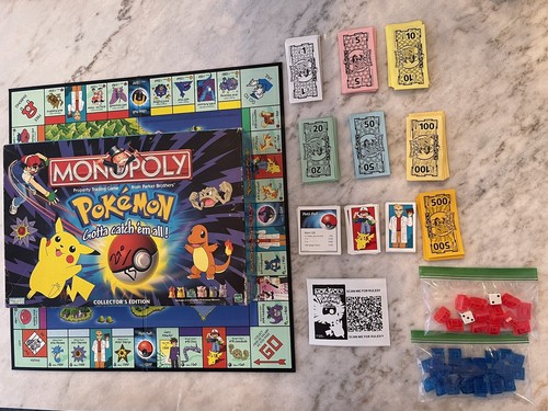 VINTAGE 1999 POKEMON MONOPOLY GAME COLLECTORS EDITION