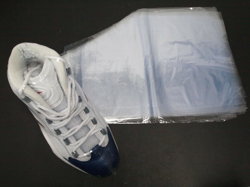 100 Pcs Sneaker Shrink Wrap Bags Large Shoe Protector Fits up to Men Size 15