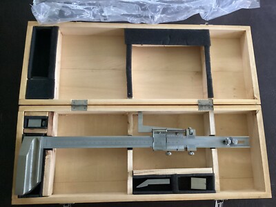 Vernier 12  30mm Vertical Height Gage In Original Wood Box Nice!