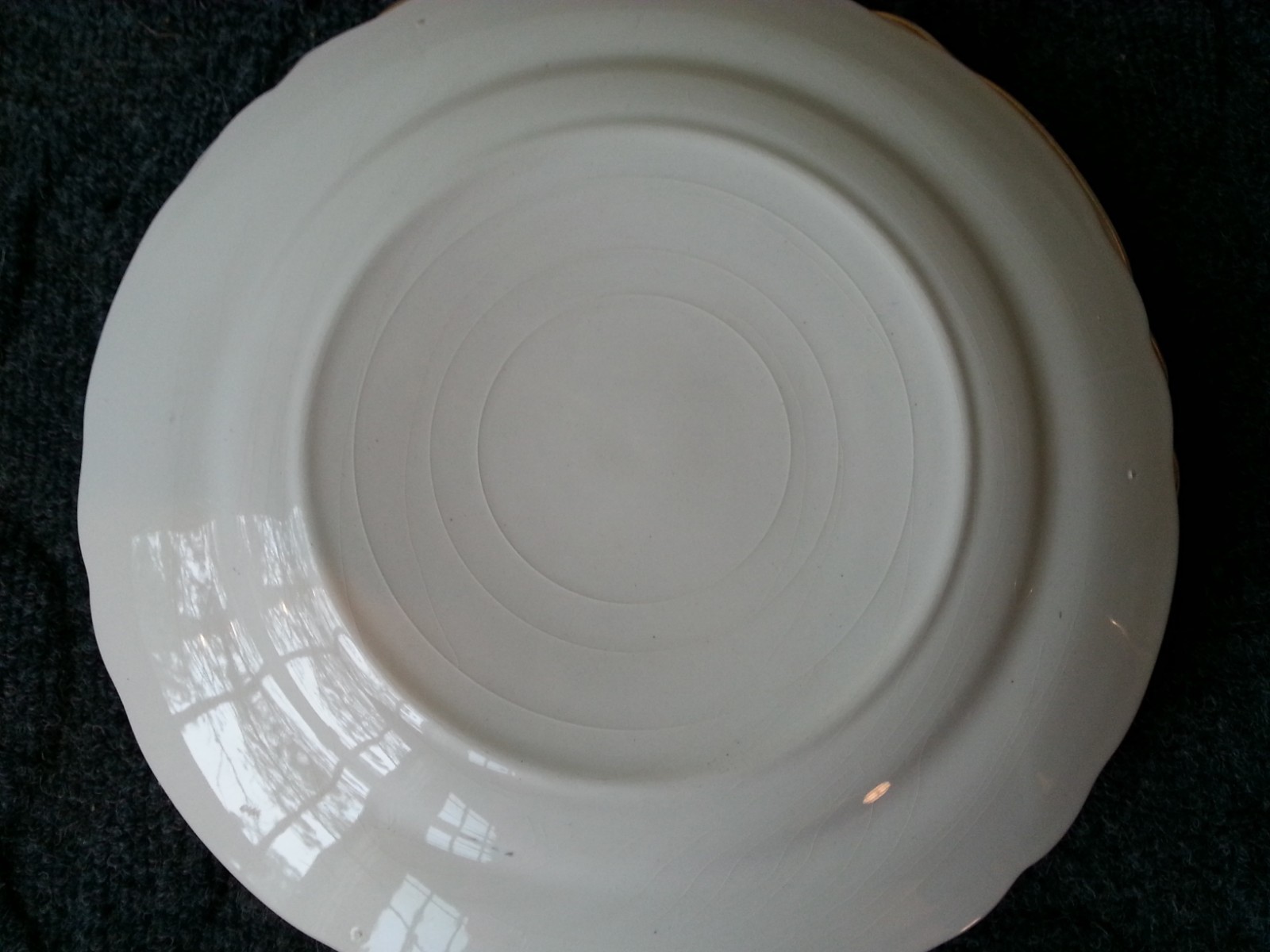 Vintage Edwin Knowles China Dinner Plates Pink Floral  Semi Vitreous, collectib