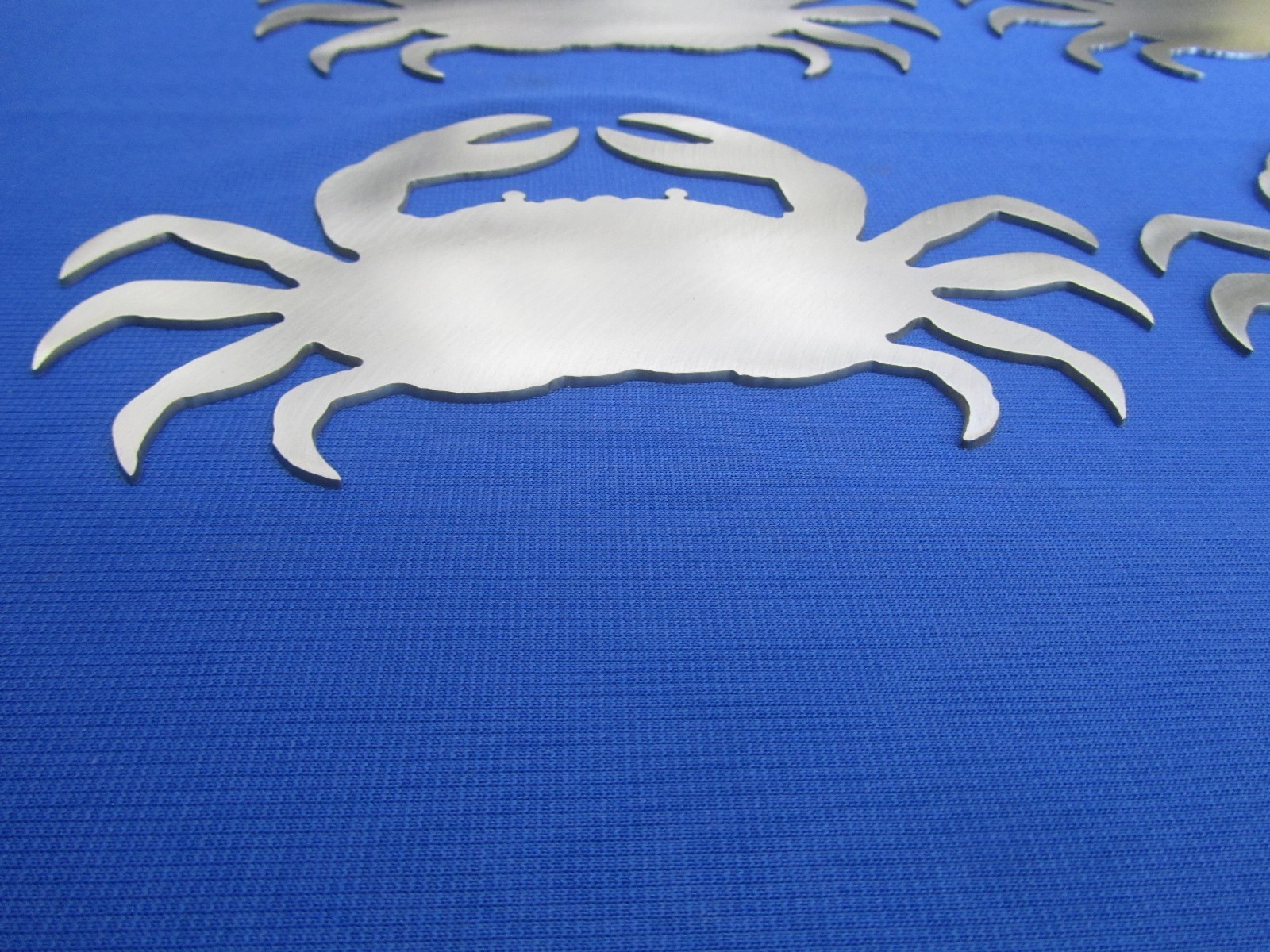 Lot of 10 Ocean Crab Man Cave Fish Fishing Plasma Cut Wall Art Sign 7x 4-1/2