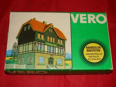 MAQUETTE MAISON AVEC COMMERCE BAR VERO HO 57370 NEUF BOITE TRAIN ELECTRIQUE