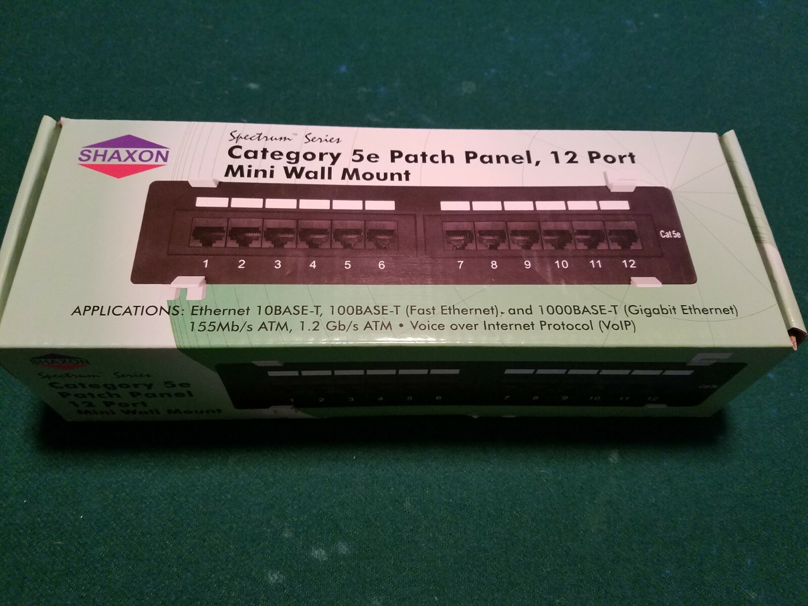 Shaxon Spectrum Series Patch panel - CAT 5e-12 ports