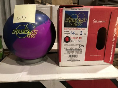 14 LB GLOBAL 900 DREAM ON BOWLING BALL UNDRILLED BRAND NEW IN BOX $229 MSRP