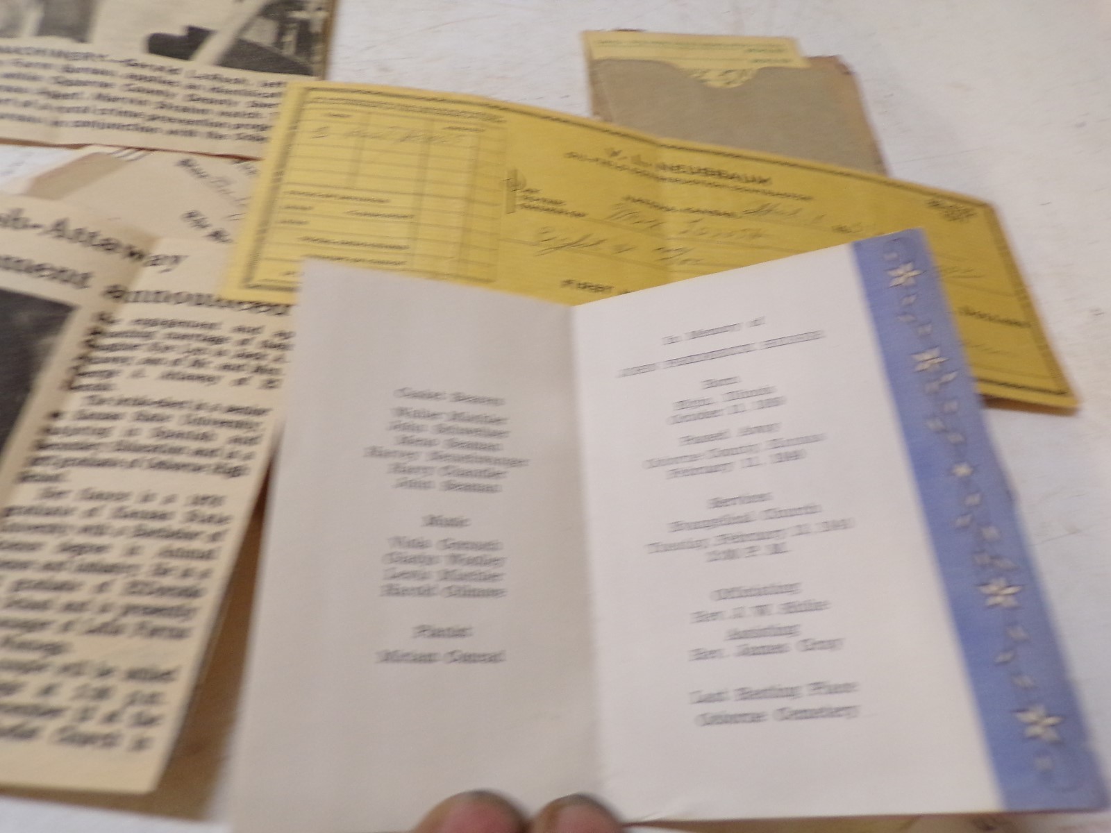 1930's & 40's Report Cards & News Clippings Gerald Larosh Osborne Kansas