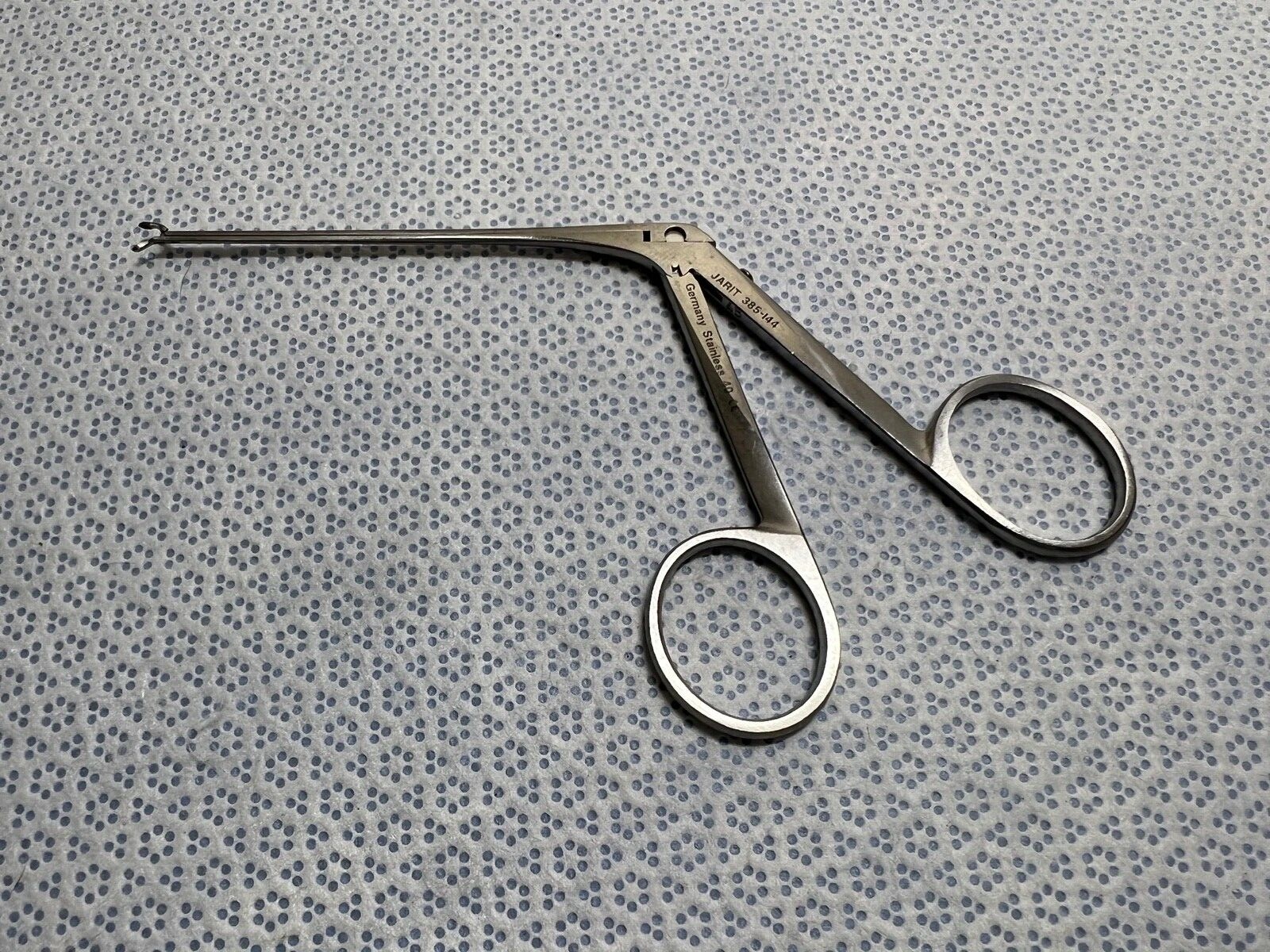 Jarit 385-144 Surgical 3-1/8" Down Angled .9mm Oval Cup House Alligator Forceps