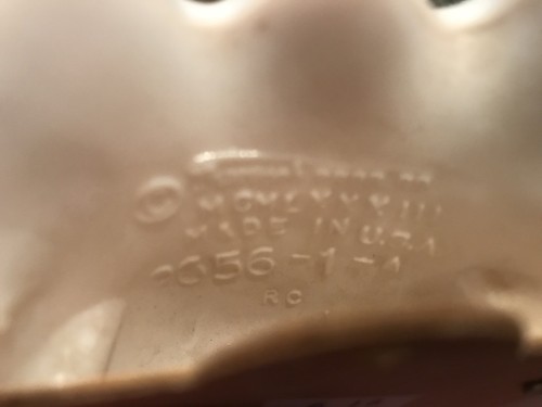 Plastic White Milk Glass Style Hobnail Ruffled Basket & Vase Wall Pocket Homco?