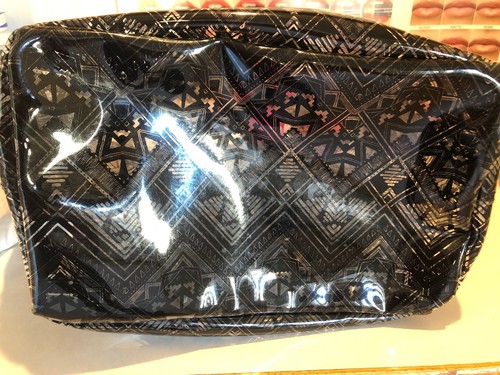 Victorias Secret Pink XL Clear Aztec Jelly Tote Beach Bag Wallet Duffle Mini Zip