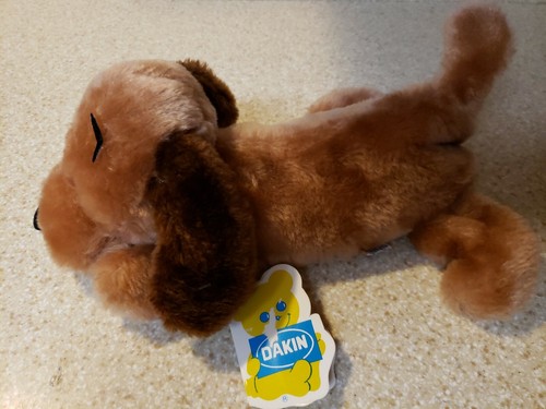 Vintage 1973 R. Dakin DROOPER Plush Tan Brown Puppy Dog Nutshells Stuffed Animal