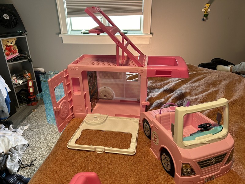 Barbie 3-in-1 DreamCamper Vehicle With Pool & Accessories (GHL93)