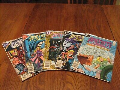 DC Comics Set of 5 Amethyst #6 June 1985 and Maxi-Series 1983/1984 3 4 11 12