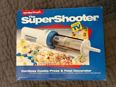 Vintage Hamilton Beach The Super Shooter Cordless Cookie Press & Food Decorator 