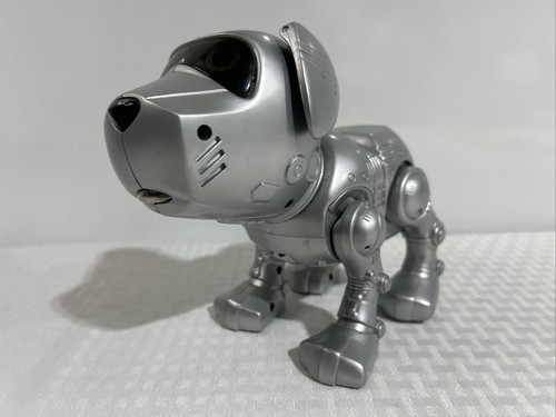 Vintage Tekno Silver The Robotic Puppy Dog Motion Interactive NO