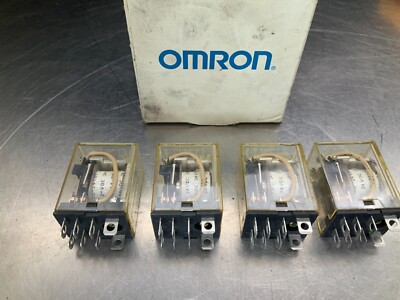 (4) Omron IEC255 Relay 120/240vac