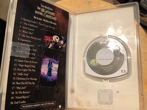 The Nightmare Before Christmas (UMD 2005) PSP UMD VIDEO Tim Burton