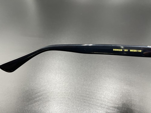 Pre-owned Gucci Gg0632s 001 Black Frame Gradient Lens 56-20 Authentic Sunglasses Italy In Brown