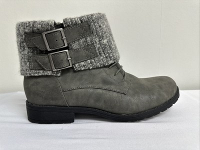 Rocket Dog Babster Women's Side Zip Ankle Boots Gray Size 9 NWOT