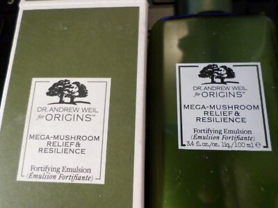 ORIGINS MEGA-MUSHROOM RELIEF & RESILIENCE FORTIFYING EMULSION NIB 3.4oz 100ml