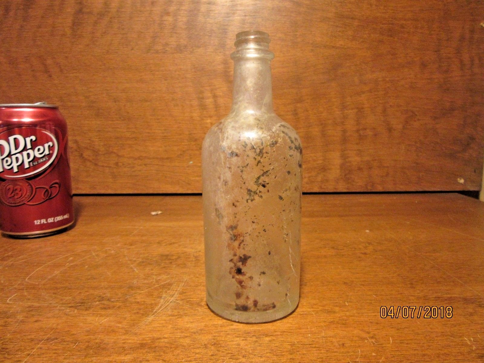 lot of 5 small Vintage Glass Bottles VGC