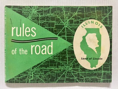 Vintage Illinois Rules of the Road, Sec. State Charles Carpentier