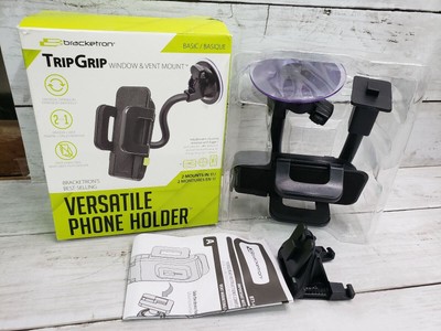 Bracketron TripGrip Phone Car Holder 2 Mounts Model BT1-695-2 Black