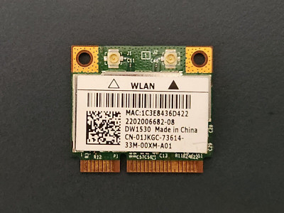 Dell Latitude E6420 Wireless 1530 DW1530 WiFi 802.11 Mini-PCIe Card 1JKGC 
