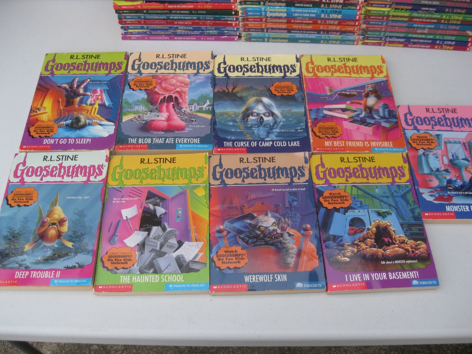 Complete Lot All Goosebumps 1-62 Original Apple Covers + Bonus Books + CD Set