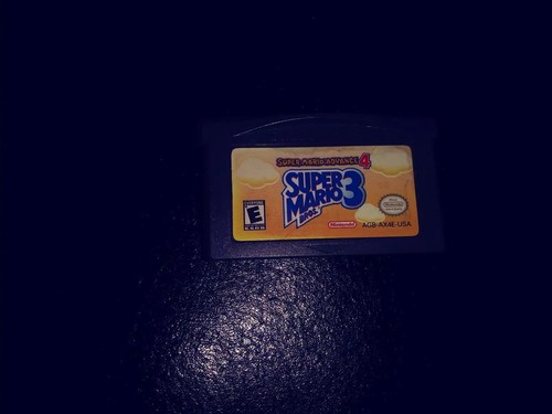 Red Nintendo GBA AGS 001 & Super Mario Bros 3 Super Mario Advance 4 GBA Charger