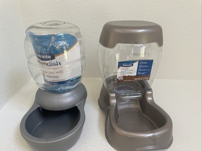 Petmate Replendish Waterer .5 Gallons AND Petmate Gravity Cafe Feeder 3lb Set