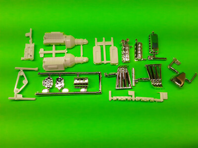 Mongoose 1957 57 Chevy Bel Air 1/24 426 Hemi Motor Zoomie Headers Funny Car