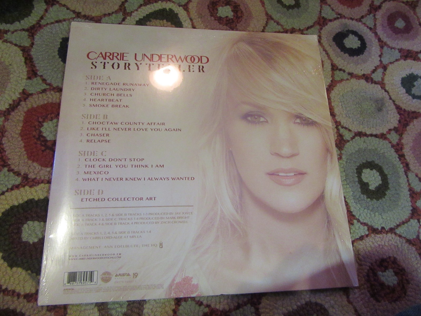 Rare CARRIE UNDERWOOD signed vinyl LP Storyteller NEW Autographed w/sealed copy