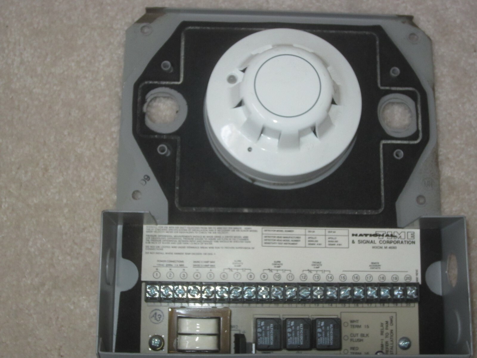 National Time & Signal DDP-2 Universal Voltage Duct Smoke Detector