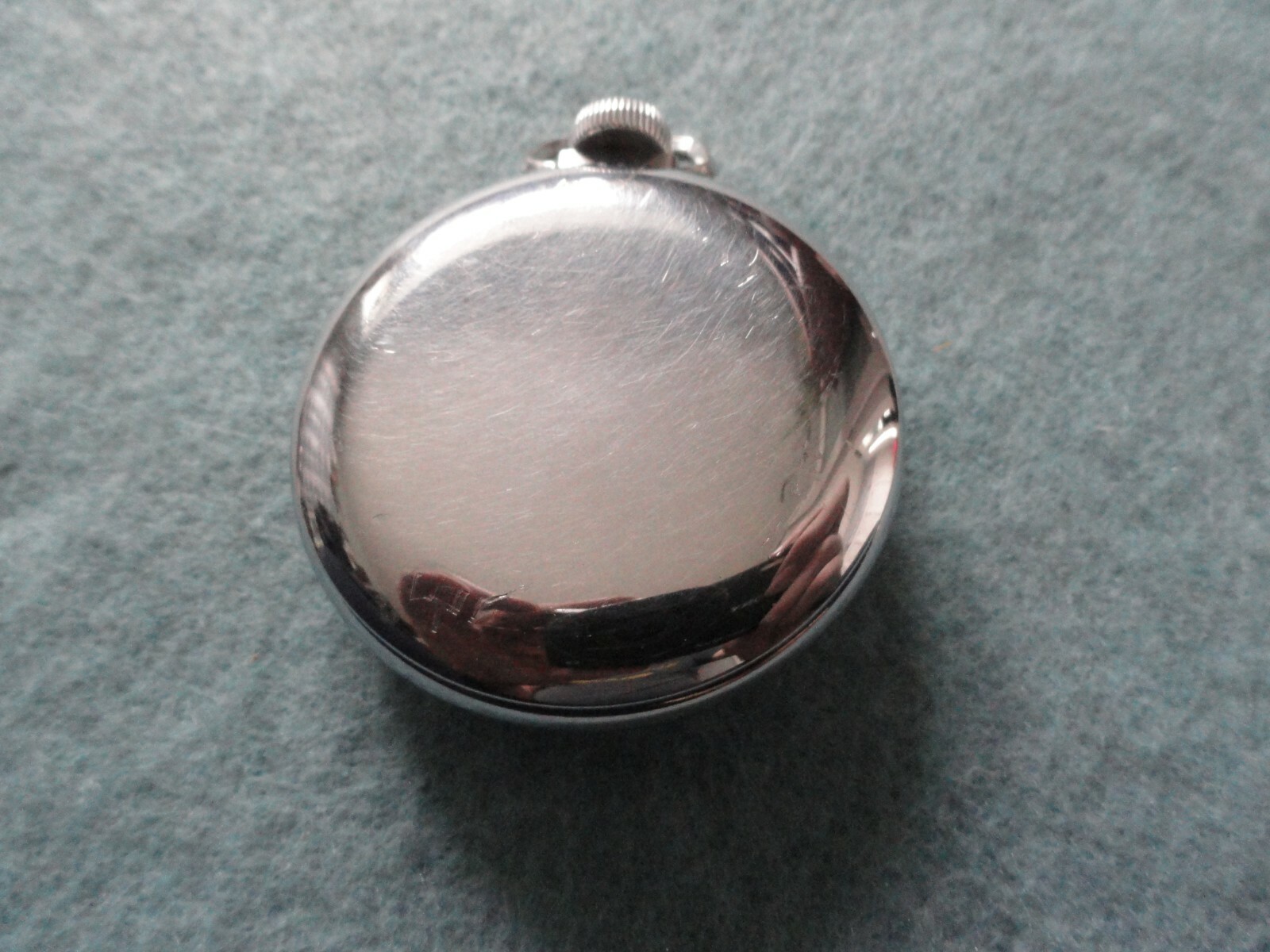 Ingraham Biltmore Mechanical Wind Up Vintage Pocket Watch - Runs Fast