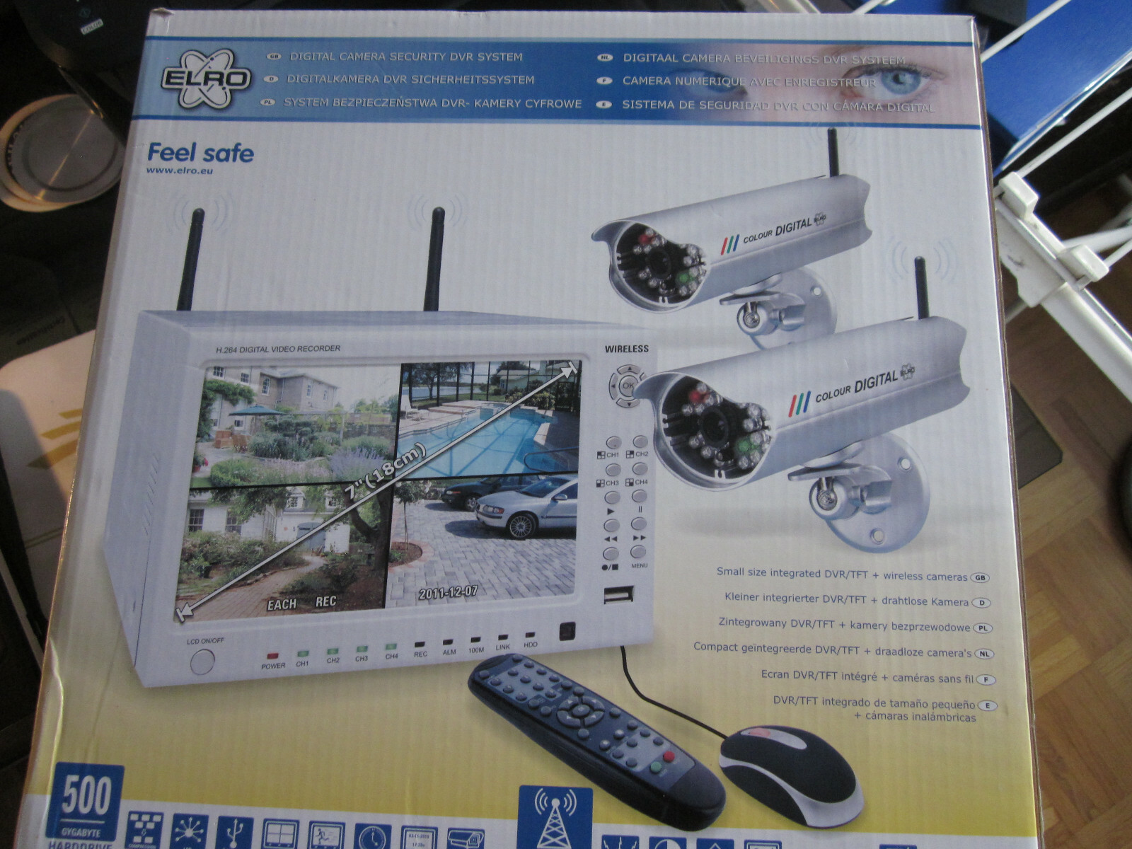 ELRO Feel Safe Digitalkamera DVR Sicherheitssystem